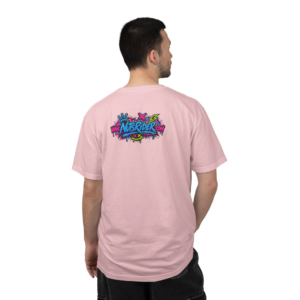 Graffiti Smiley T-Shirt — Neon Street Art Graphic Tee
