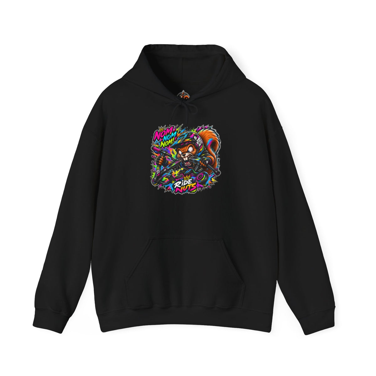 Copy of Graphic Hoodie — Neon Raccoon 'De La Nuit J'en Mange' Streetwear Pullover