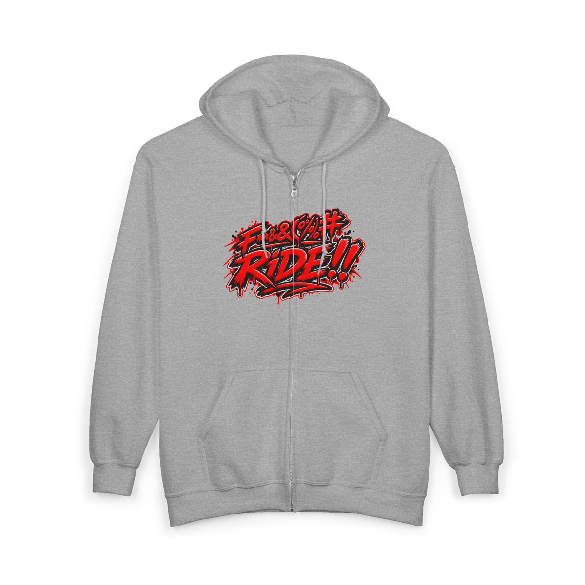 Hoodie Fucking Ride – Red & Black Street Edition