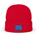 Embroidered 'Rise Nite' Graffiti Knit Beanie — Streetwear Winter Hat