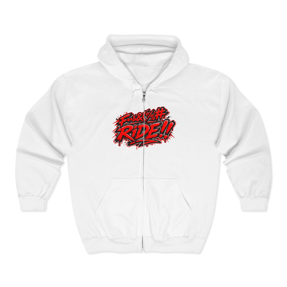 Hoodie Fucking Ride – Red & Black Street Edition