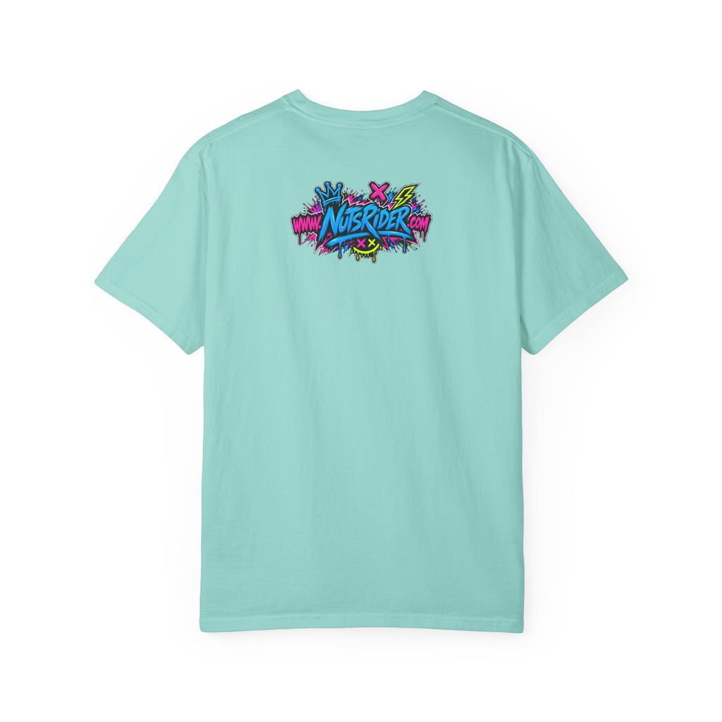 Graffiti Smiley T-Shirt — Neon Street Art Graphic Tee