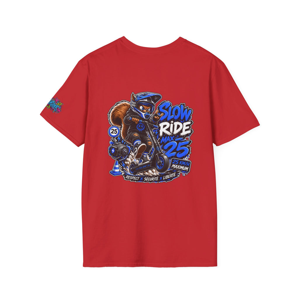 Graffiti Blue “Ride Nuts” Tee — Casual Streetwear T-Shirt
