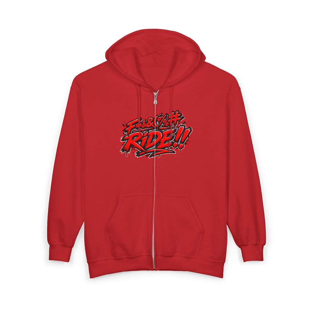 Hoodie Fucking Ride – Red & Black Street Edition