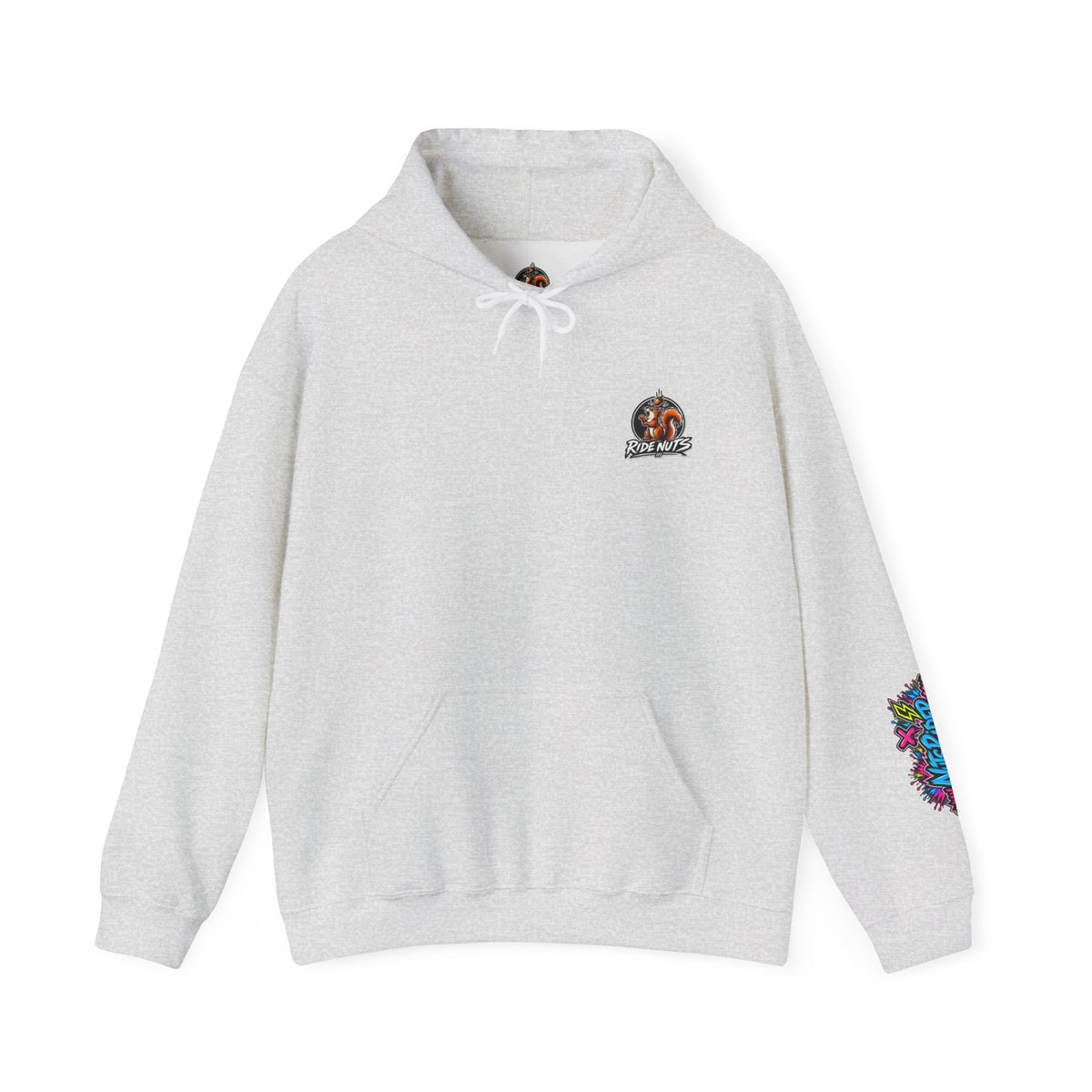 Nuts Rider Graphic Hoodie — Colorful Bomb Mascot Streetwear !