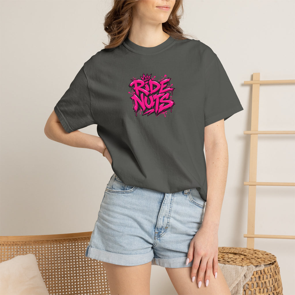 Ride Nuts Scooter T-Shirt — Graphic French Text "Rentre Moi!" Streetwear