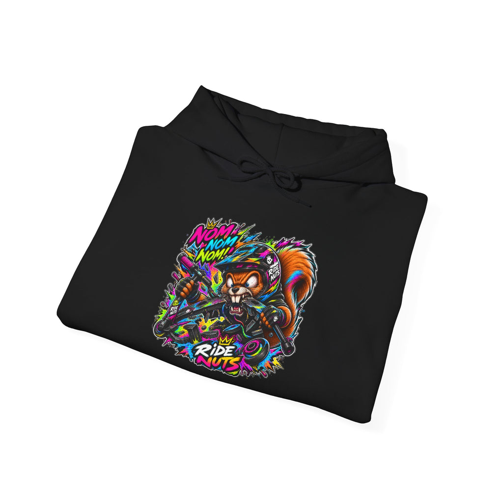 Copy of Graphic Hoodie — Neon Raccoon 'De La Nuit J'en Mange' Streetwear Pullover