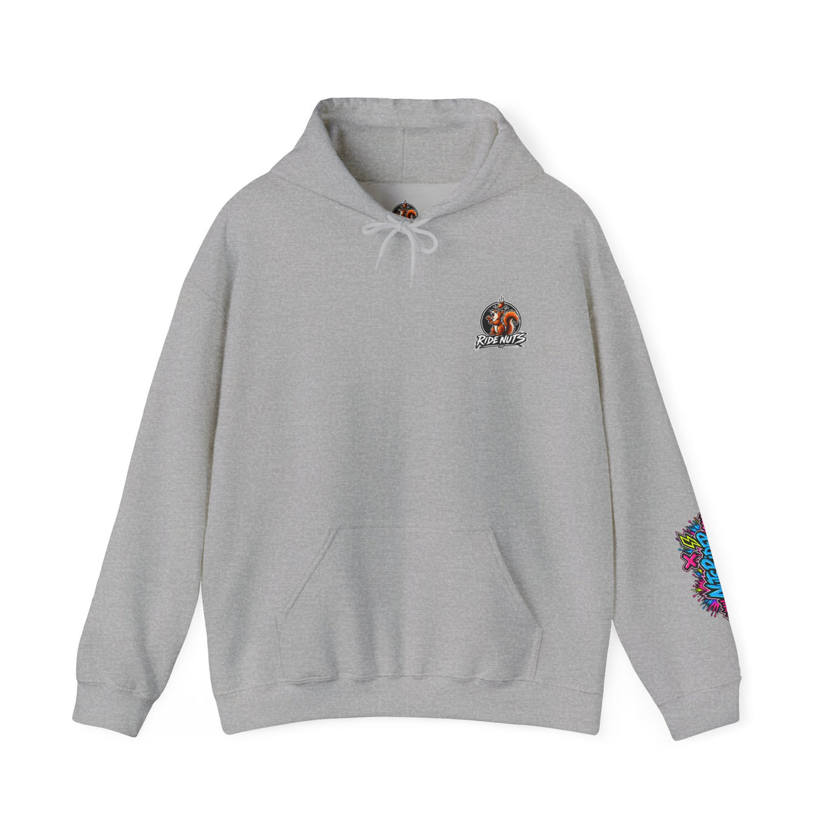 Nuts Rider Graphic Hoodie — Colorful Bomb Mascot Streetwear !