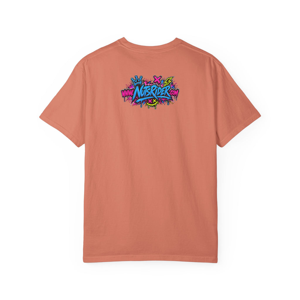 Graffiti Smiley T-Shirt — Neon Street Art Graphic Tee