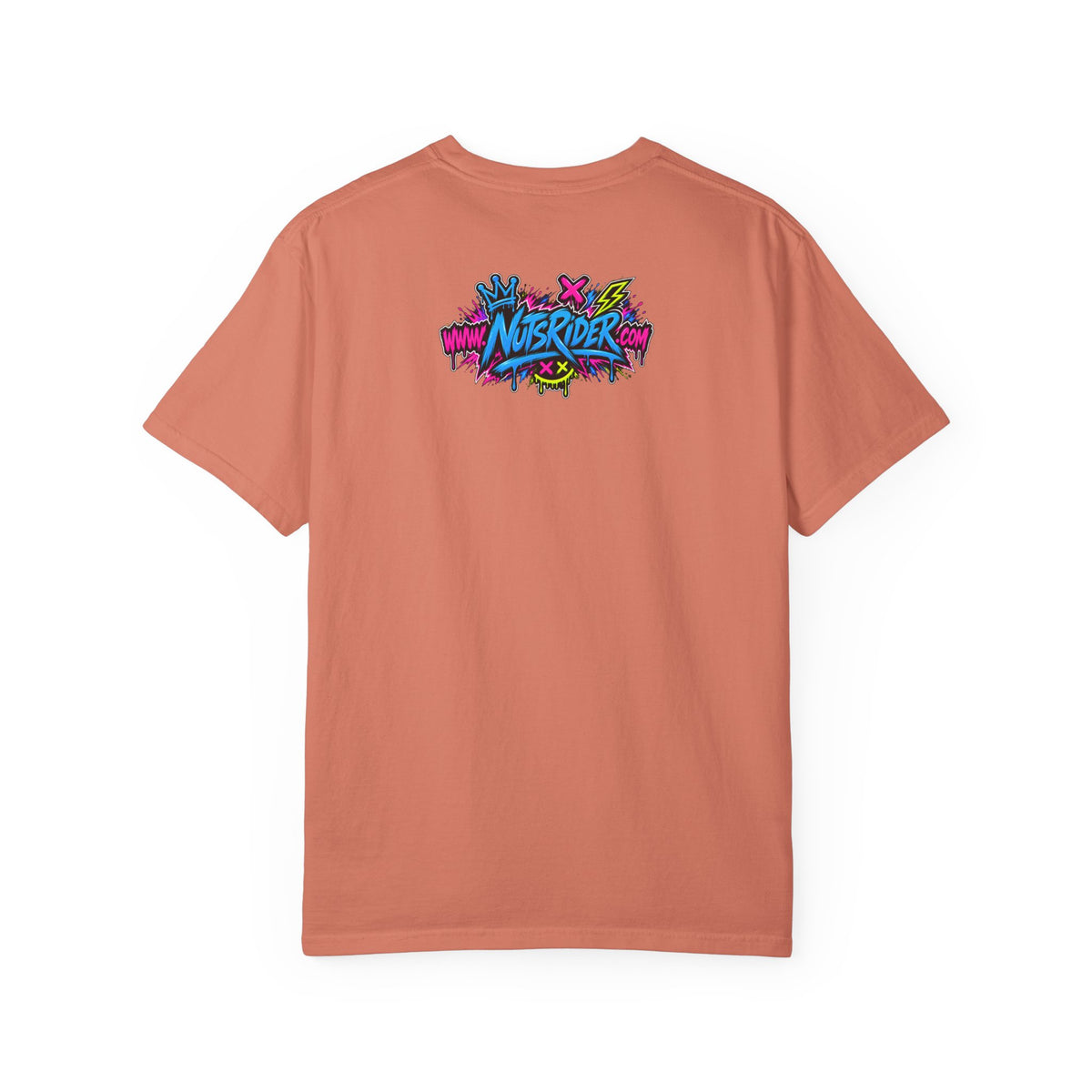Graffiti Smiley T-Shirt — Neon Street Art Graphic Tee
