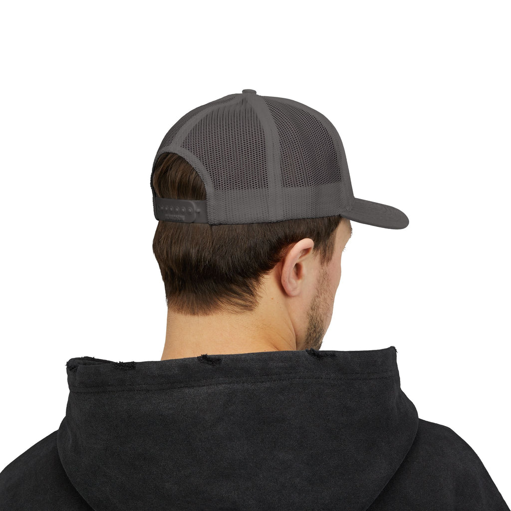 Snapback Trucker Cap — Retro Squirrel Logo Casual Baseball Hat