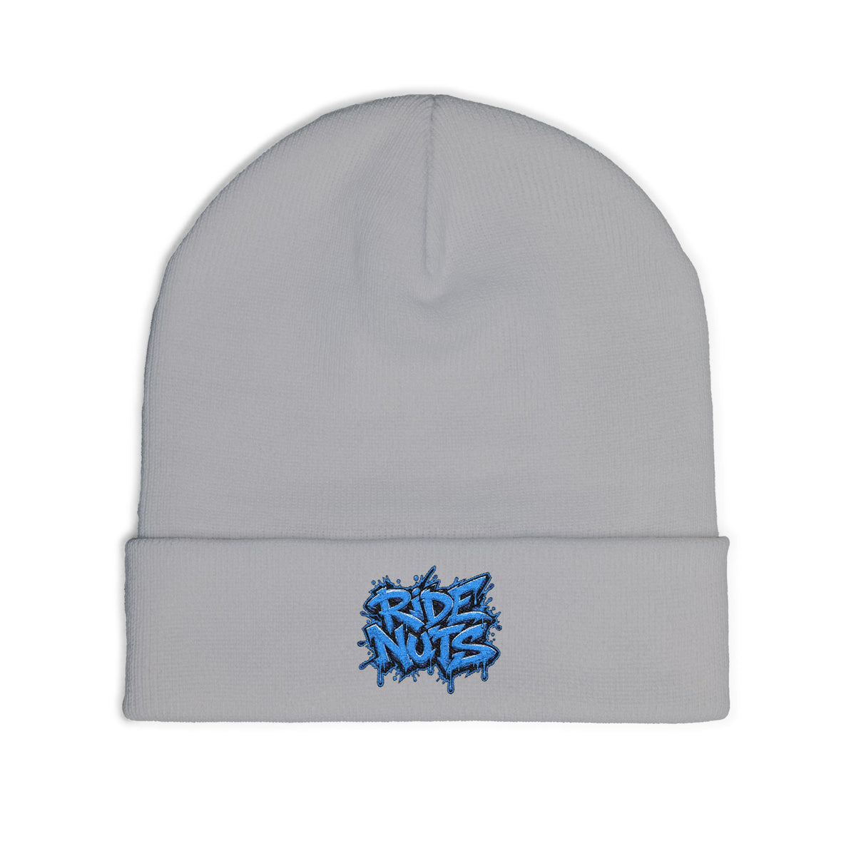 Embroidered 'Rise Nite' Graffiti Knit Beanie — Streetwear Winter Hat