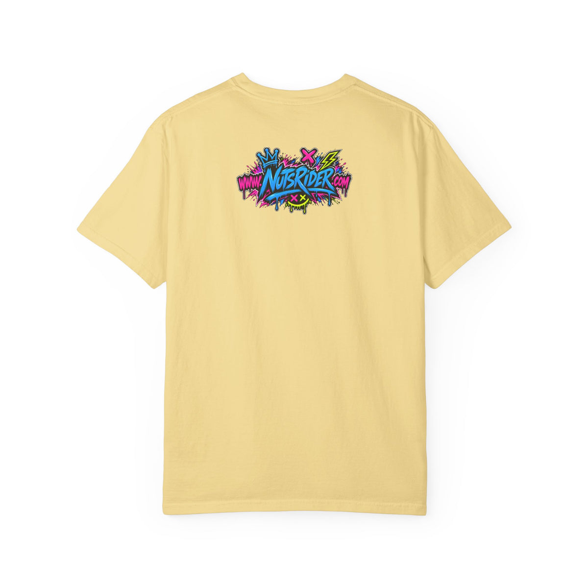 Graffiti Smiley T-Shirt — Neon Street Art Graphic Tee