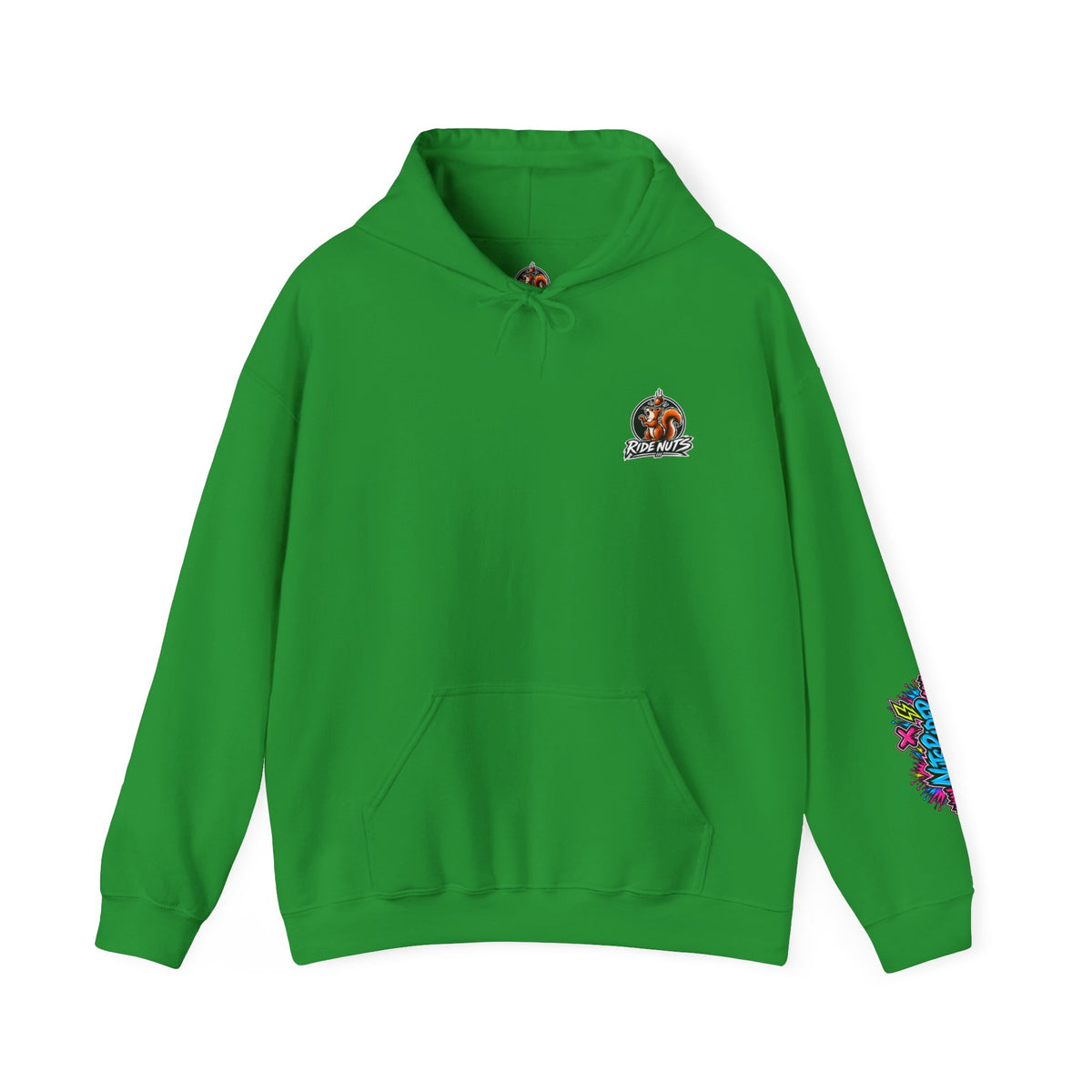 Nuts Rider Graphic Hoodie — Colorful Bomb Mascot Streetwear !
