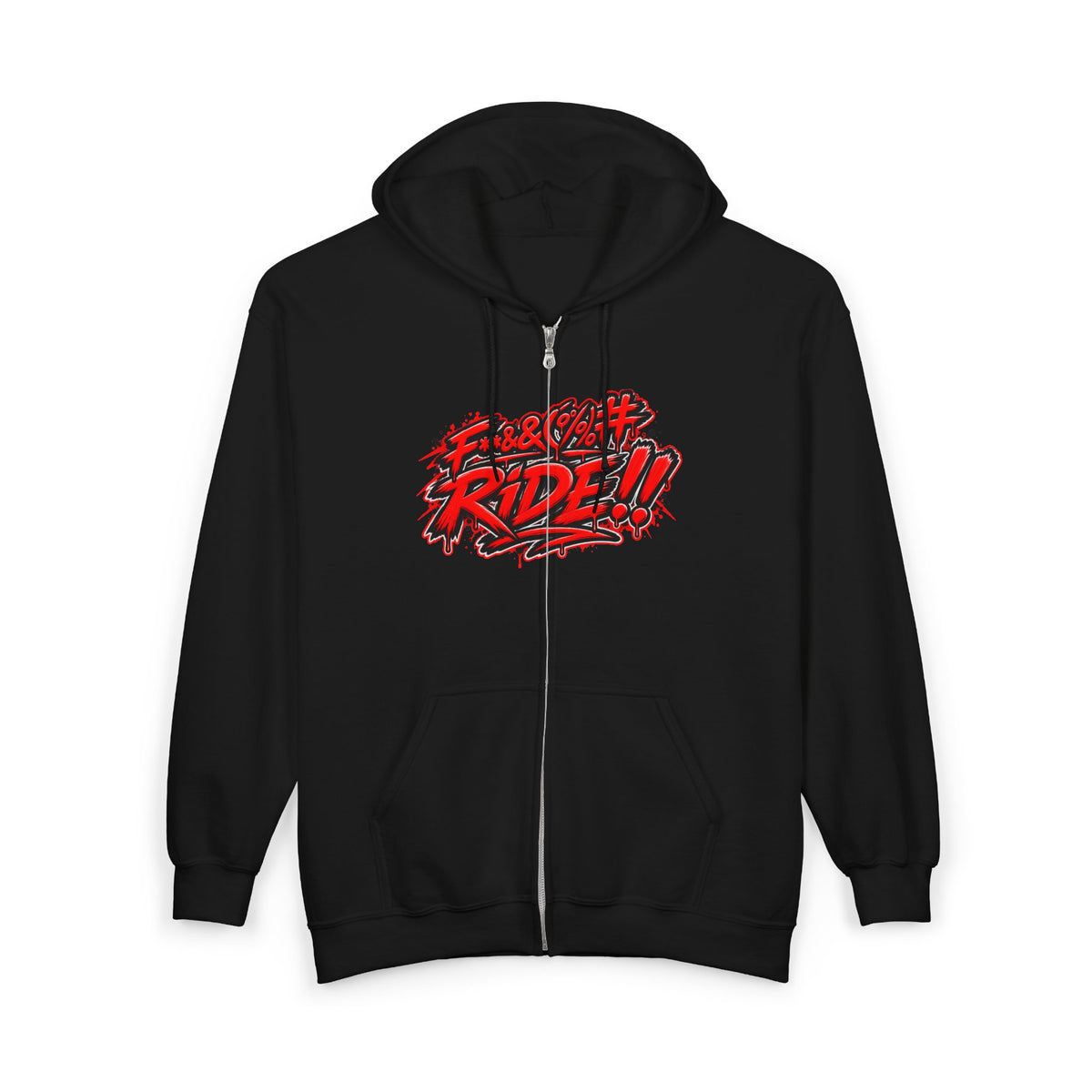 Hoodie Fucking Ride – Red & Black Street Edition