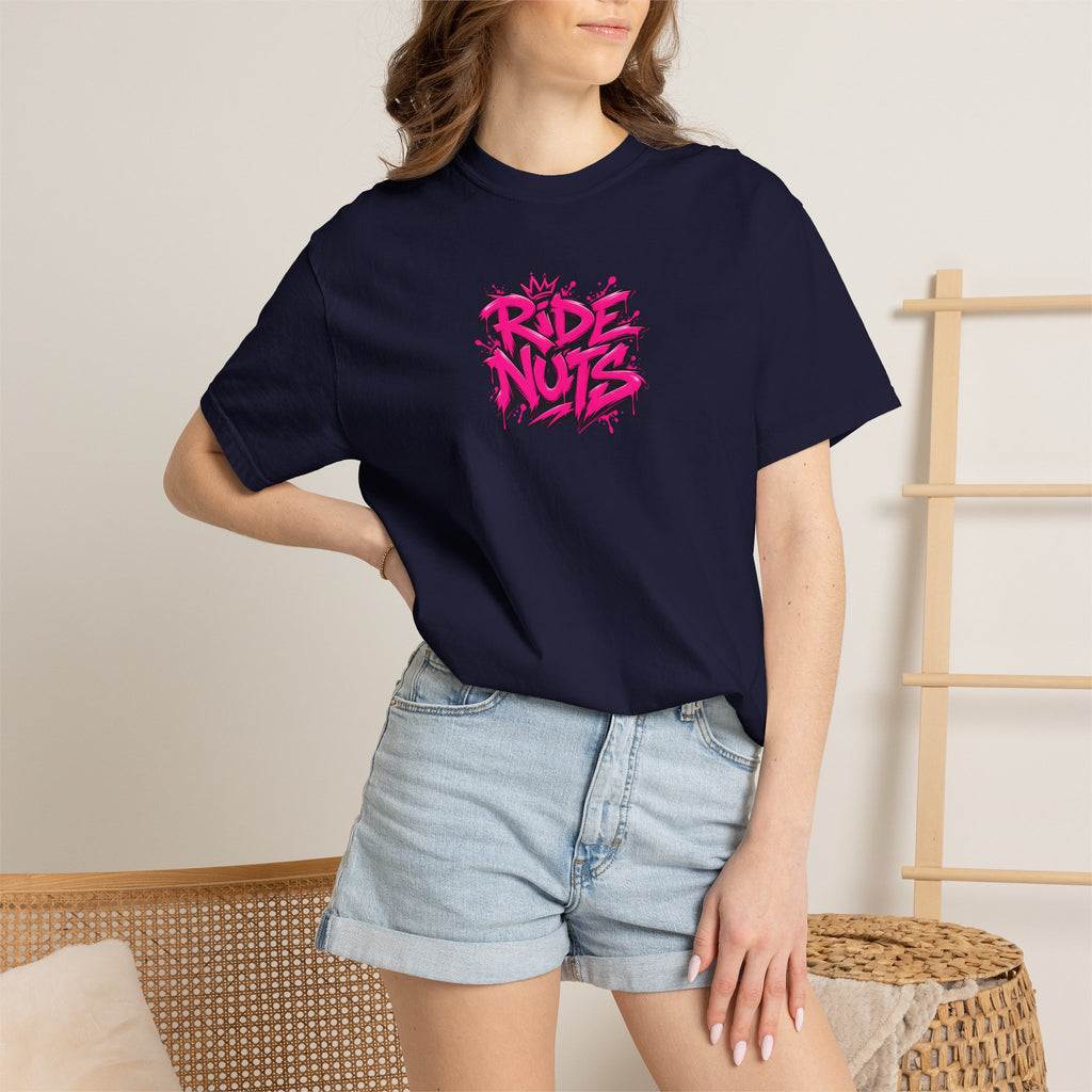 Ride Nuts Scooter T-Shirt — Graphic French Text "Rentre Moi!" Streetwear