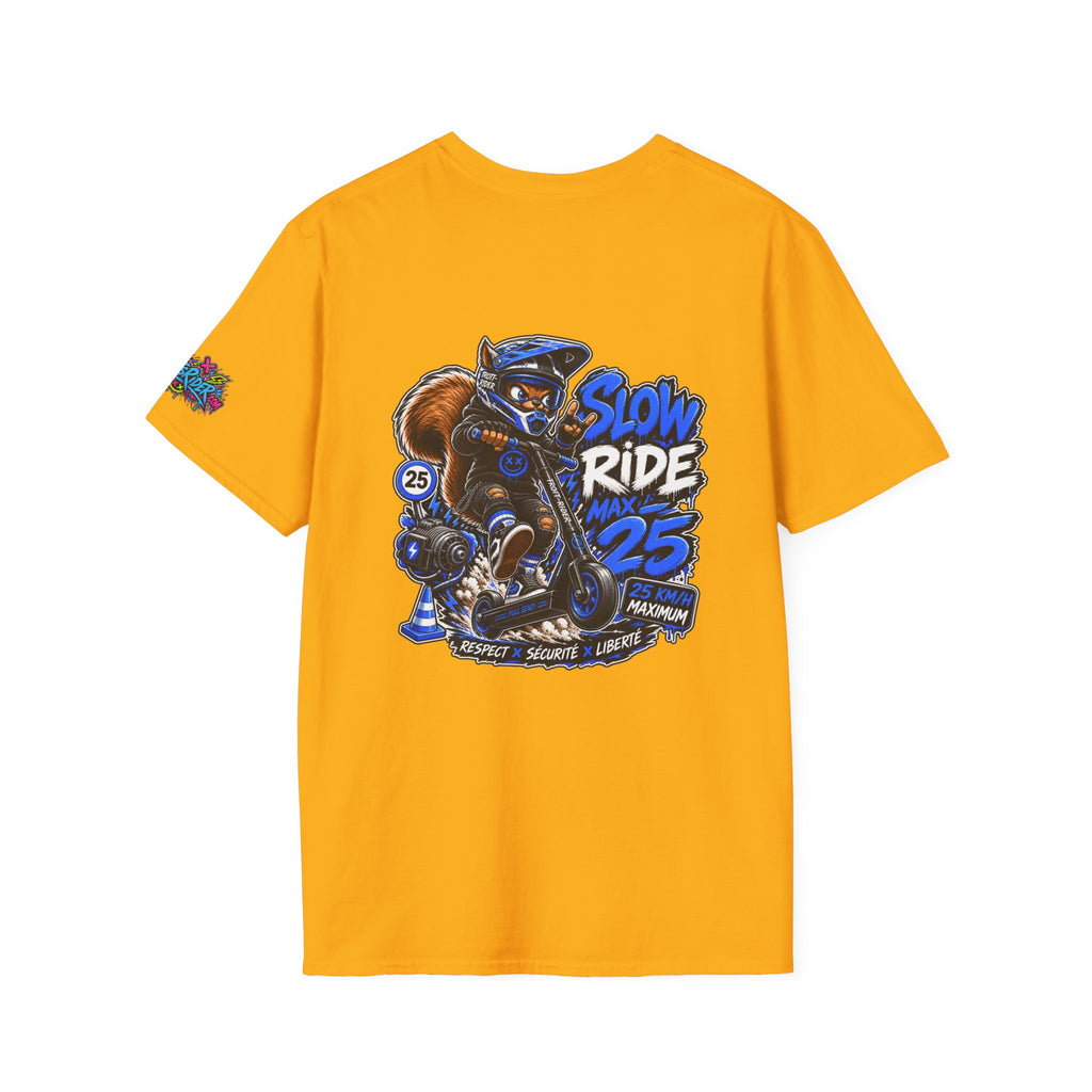 Graffiti Blue “Ride Nuts” Tee — Casual Streetwear T-Shirt