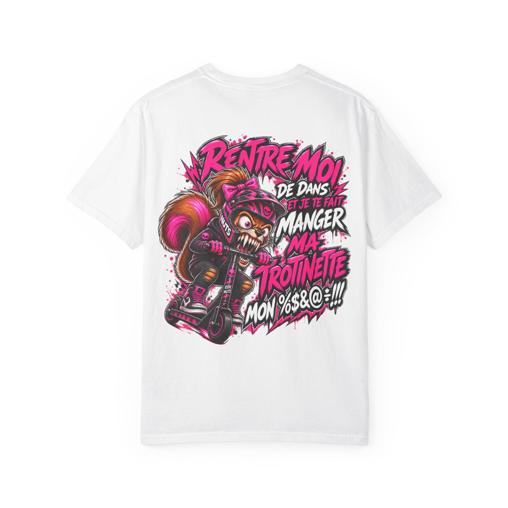 Ride Nuts Scooter T-Shirt — Graphic French Text "Rentre Moi!" Streetwear