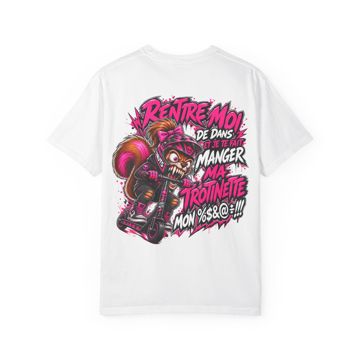 Ride Nuts Scooter T-Shirt — Graphic French Text "Rentre Moi!" Streetwear