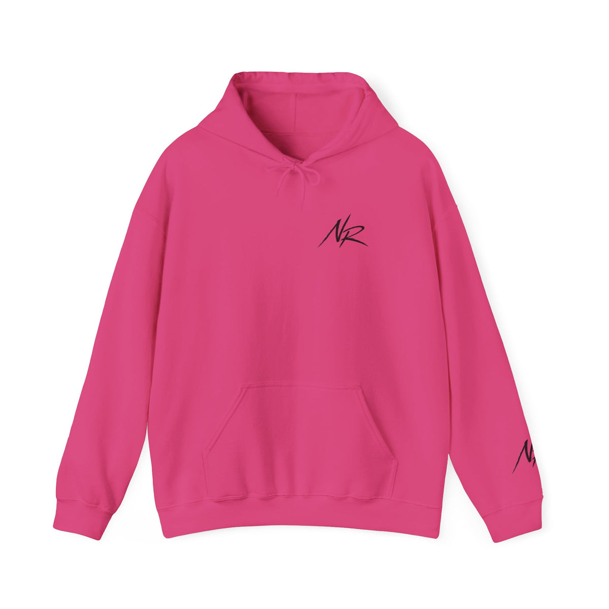 NK Pink Drip Helmet Hoodie — Streetwear Graphic Pullover