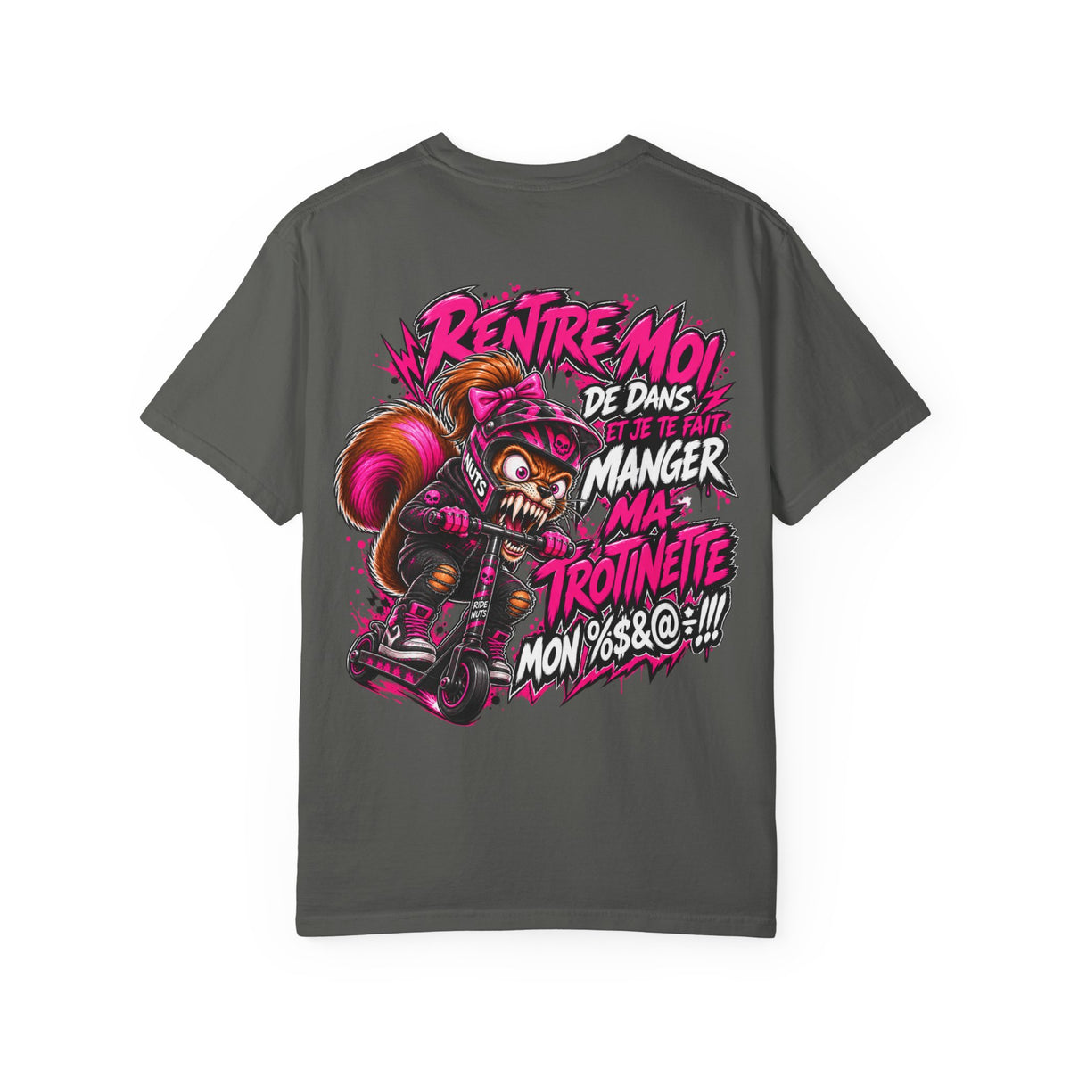 Ride Nuts Scooter T-Shirt — Graphic French Text "Rentre Moi!" Streetwear