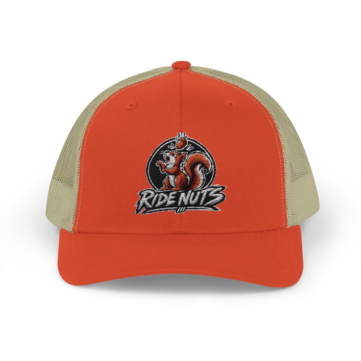 Snapback Trucker Cap — Retro Squirrel Logo Casual Baseball Hat