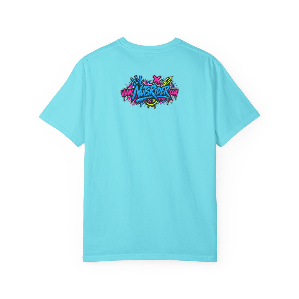 Graffiti Smiley T-Shirt — Neon Street Art Graphic Tee