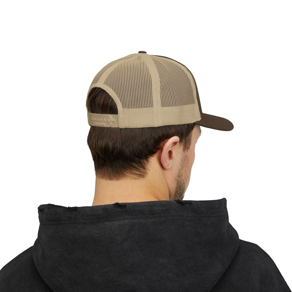 Snapback Trucker Cap — Retro Squirrel Logo Casual Baseball Hat