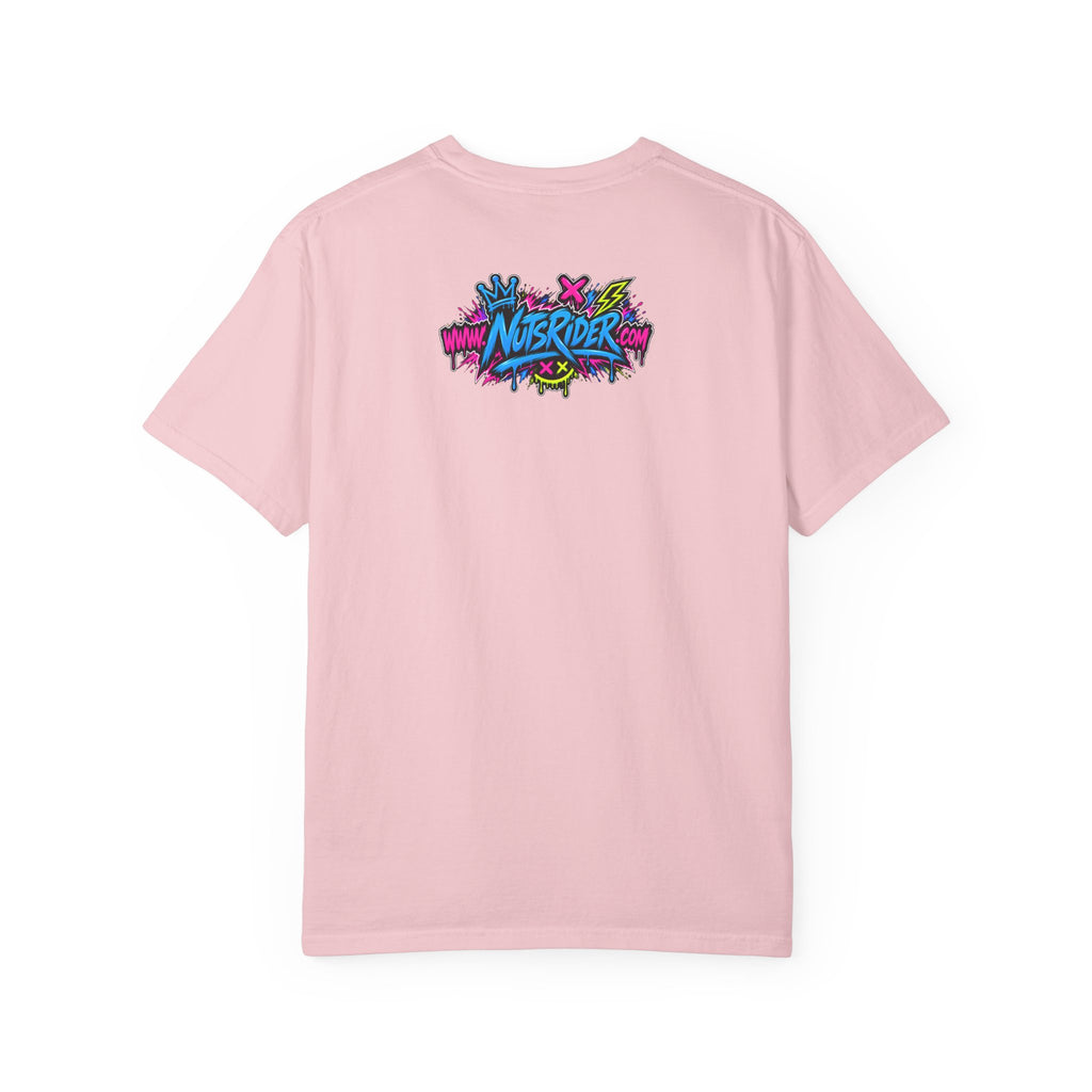 Graffiti Smiley T-Shirt — Neon Street Art Graphic Tee