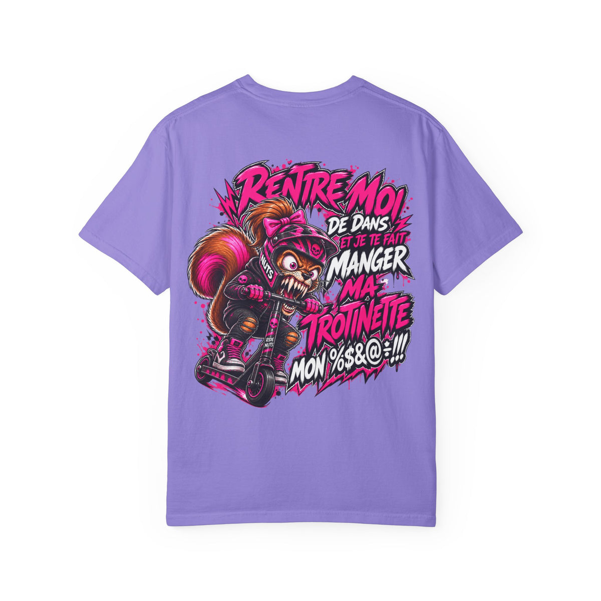 Ride Nuts Scooter T-Shirt — Graphic French Text "Rentre Moi!" Streetwear