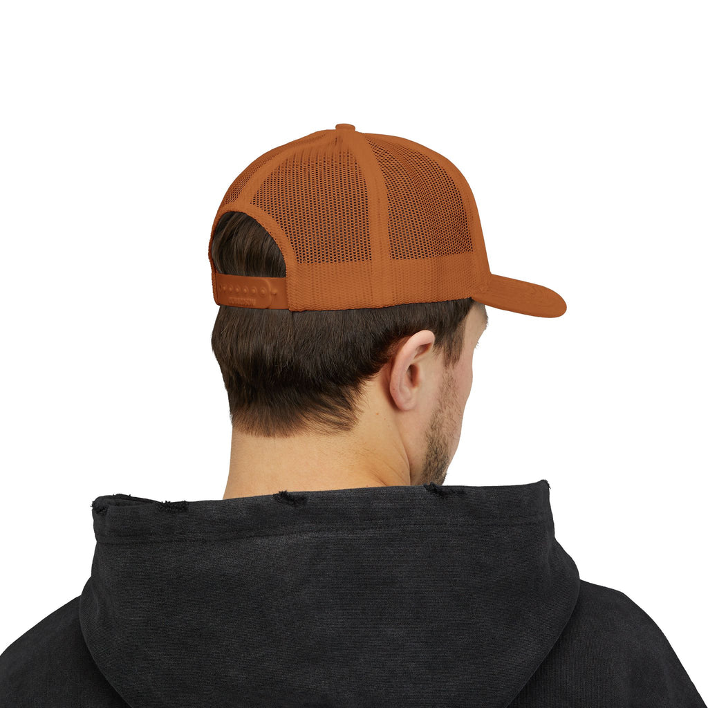 Snapback Trucker Cap — Retro Squirrel Logo Casual Baseball Hat