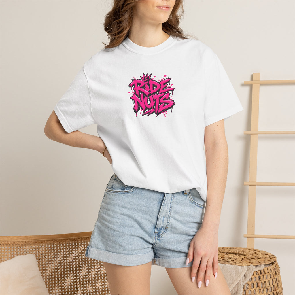 Ride Nuts Scooter T-Shirt — Graphic French Text "Rentre Moi!" Streetwear