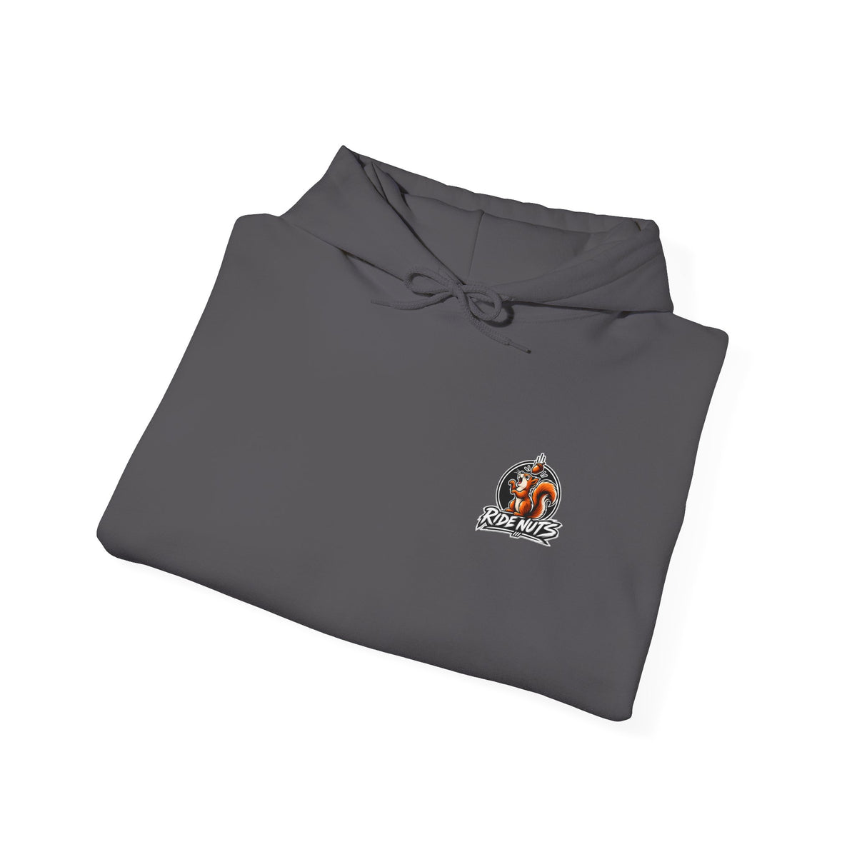 Ride Nuts Graphic Hoodie — Colorful Rock Hand Skull Moto Pullover