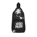 Ride Nuts Graffiti Sling Bag — Black Splatter Skate Crossbody