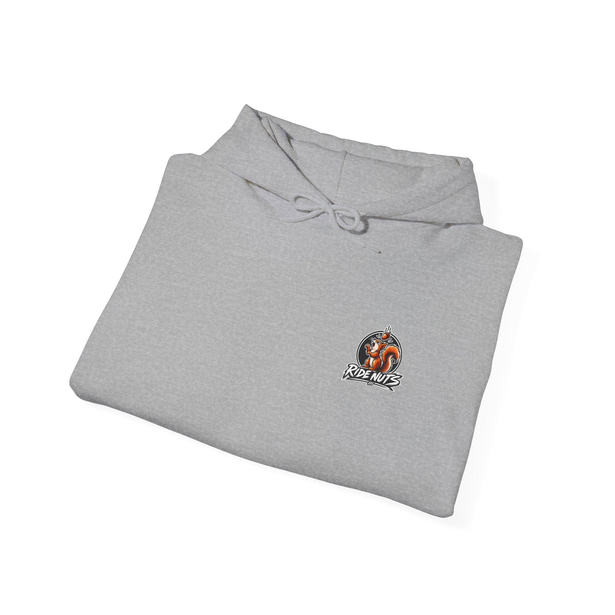 Ride Nuts Graphic Hoodie — Colorful Rock Hand Skull Moto Pullover