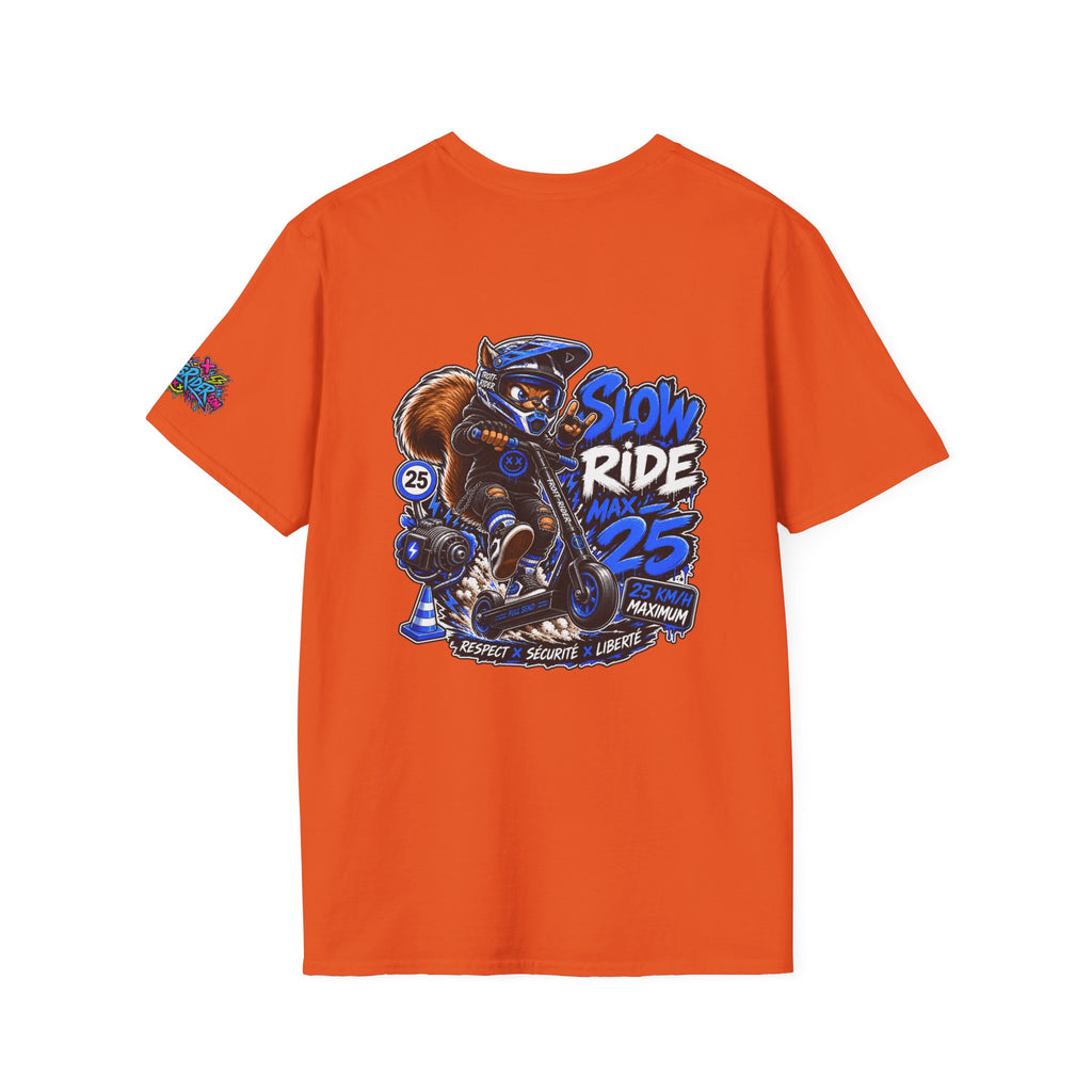 Graffiti Blue “Ride Nuts” Tee — Casual Streetwear T-Shirt