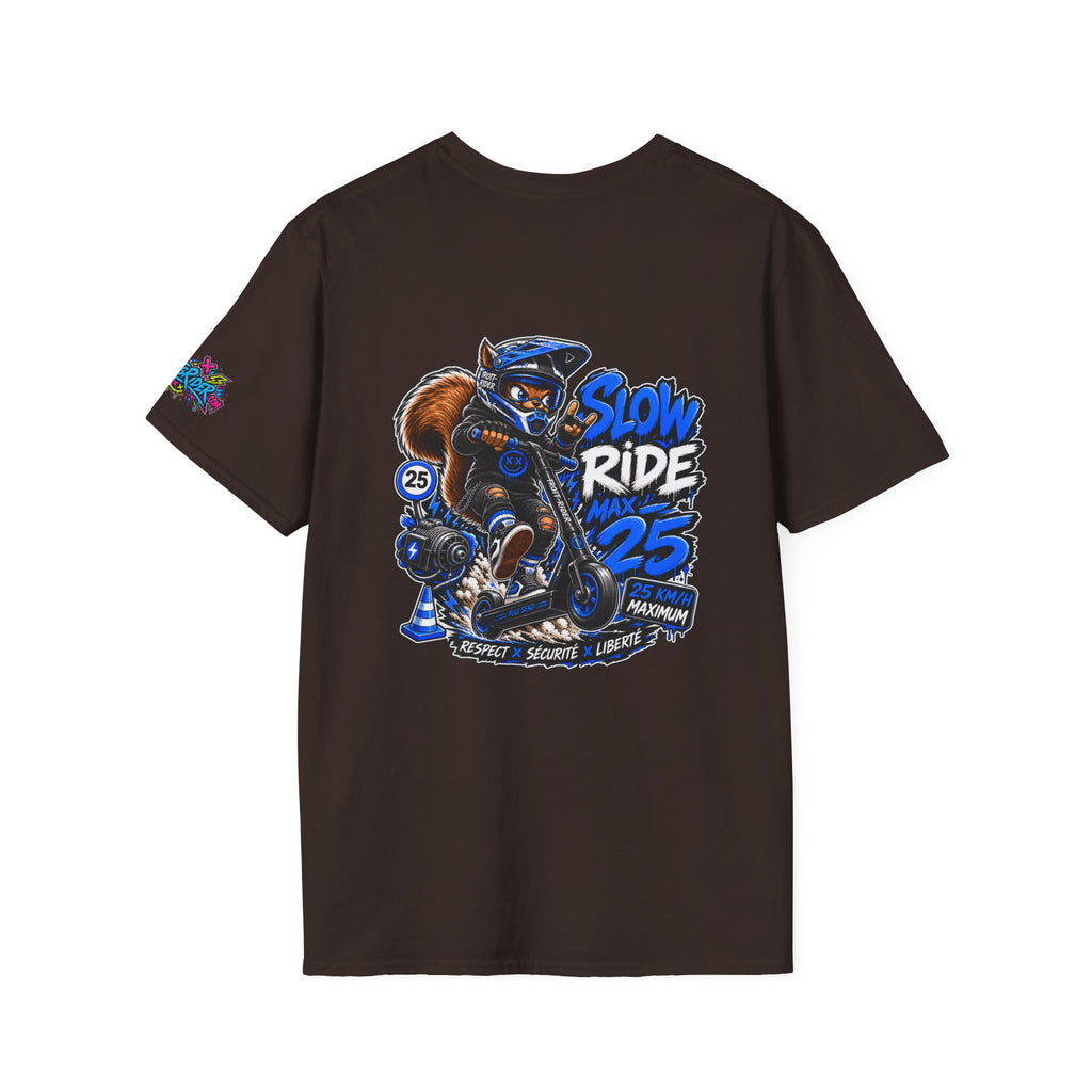 Graffiti Blue “Ride Nuts” Tee — Casual Streetwear T-Shirt