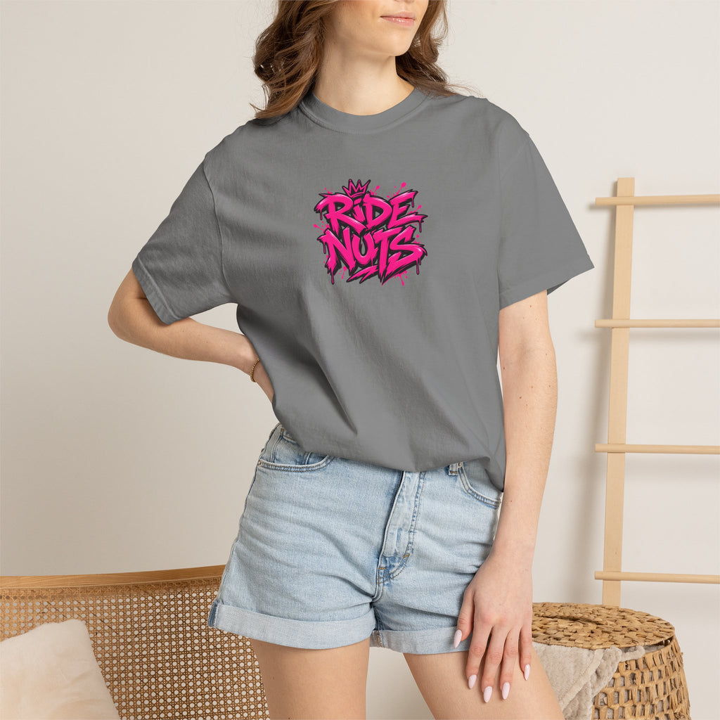 Ride Nuts Scooter T-Shirt — Graphic French Text "Rentre Moi!" Streetwear