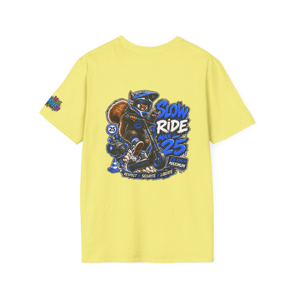 Graffiti Blue “Ride Nuts” Tee — Casual Streetwear T-Shirt