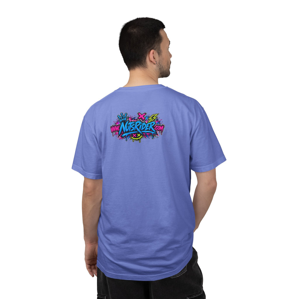 Graffiti Smiley T-Shirt — Neon Street Art Graphic Tee