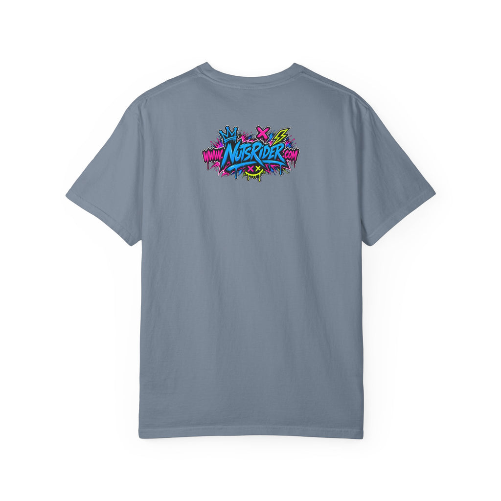 Graffiti Smiley T-Shirt — Neon Street Art Graphic Tee