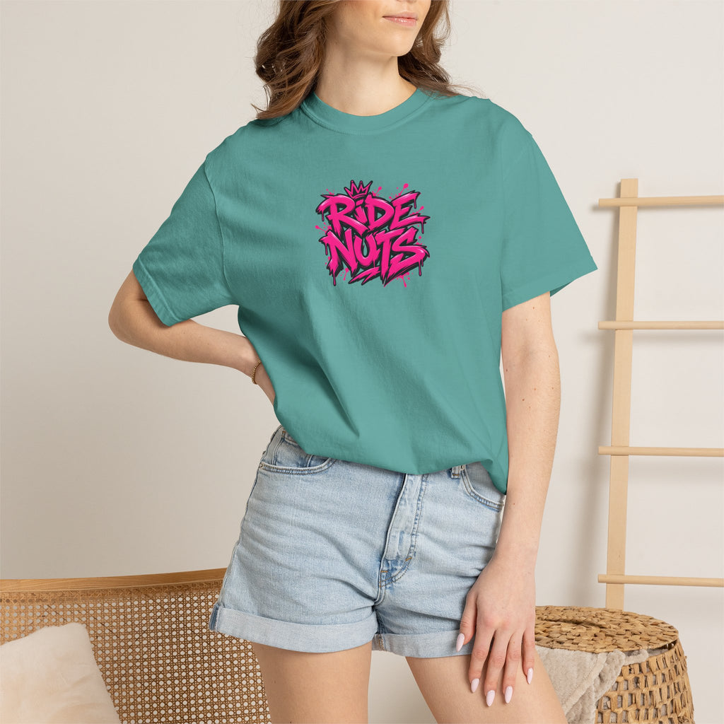 Ride Nuts Scooter T-Shirt — Graphic French Text "Rentre Moi!" Streetwear