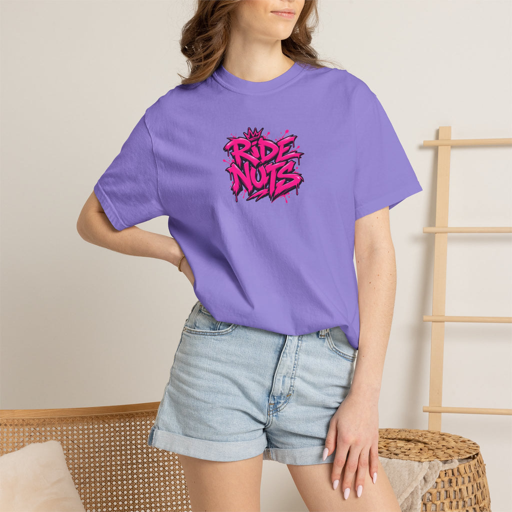 Ride Nuts Scooter T-Shirt — Graphic French Text "Rentre Moi!" Streetwear