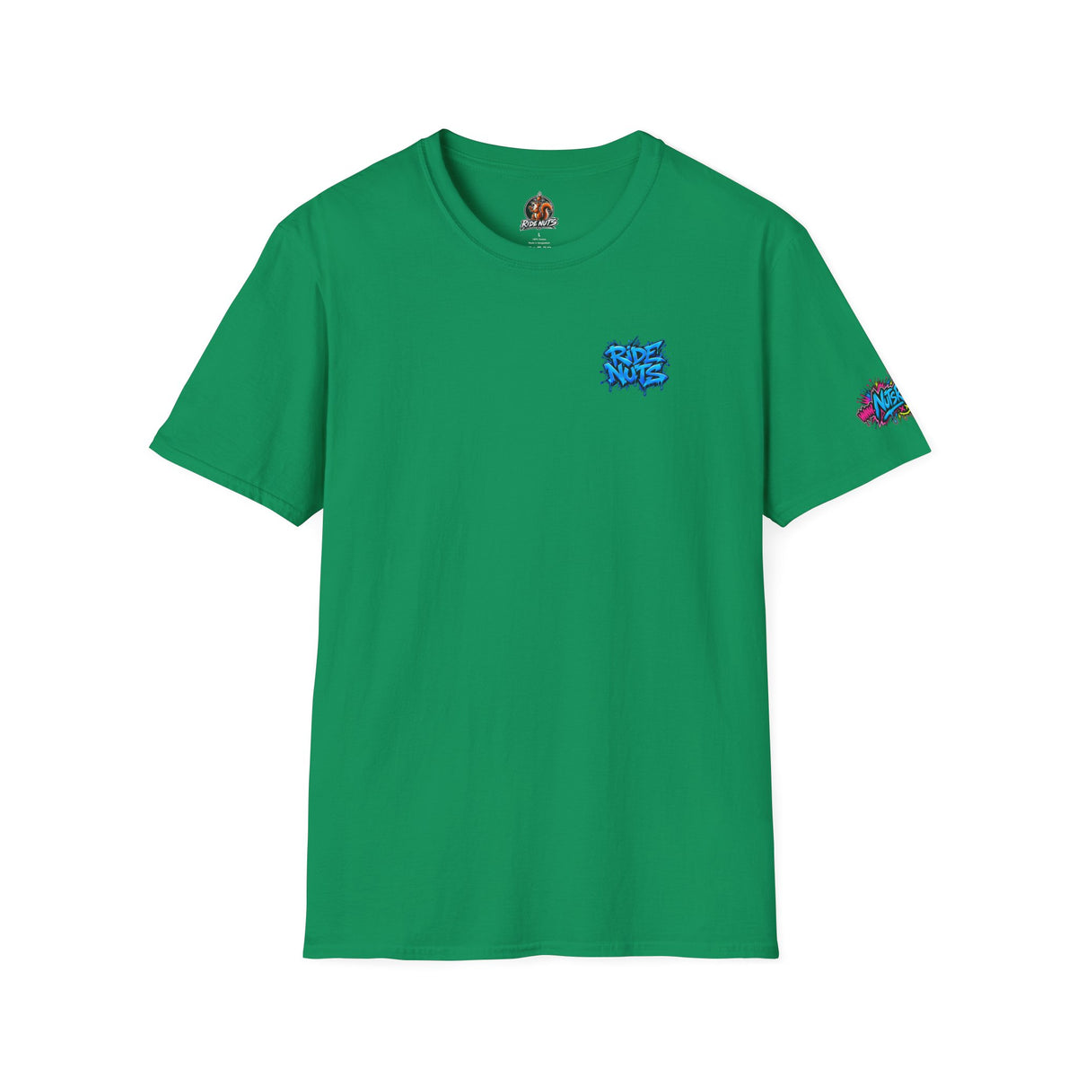 Graffiti Blue “Ride Nuts” Tee — Casual Streetwear T-Shirt