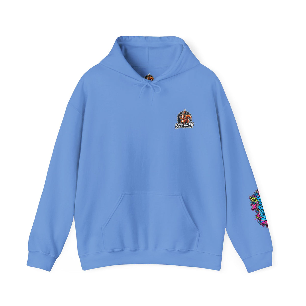 Nuts Rider Graphic Hoodie — Colorful Bomb Mascot Streetwear !