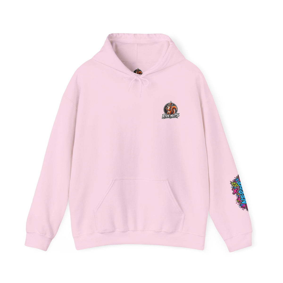 Nuts Rider Graphic Hoodie — Colorful Bomb Mascot Streetwear !