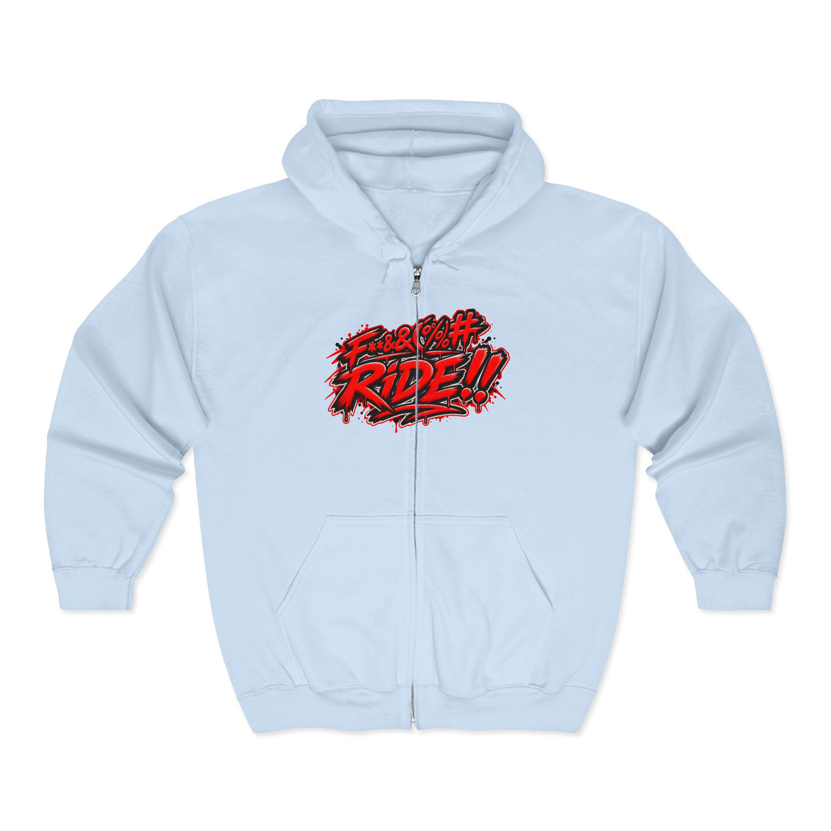 Hoodie Fucking Ride – Red & Black Street Edition