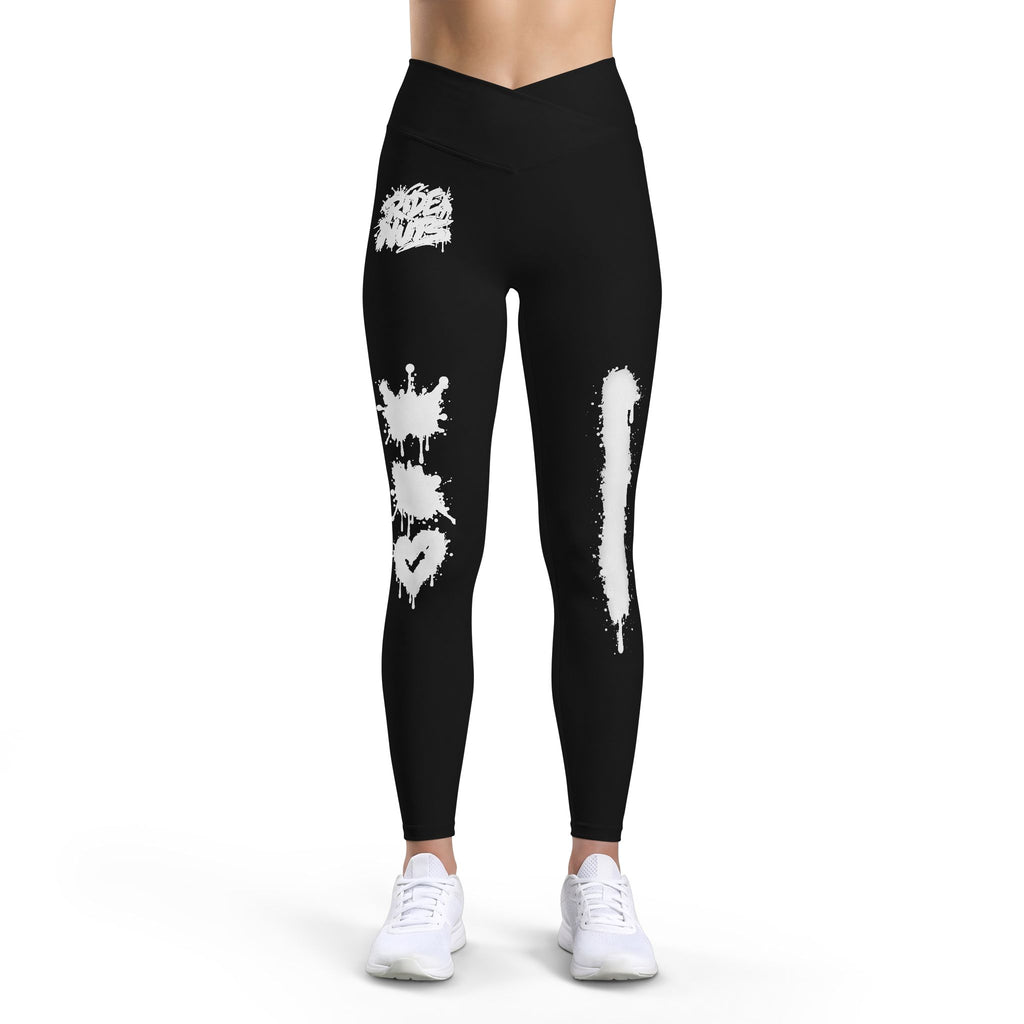 Leggings Ride Nuts – White Spray Graffiti