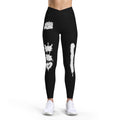 Leggings Ride Nuts – White Spray Graffiti
