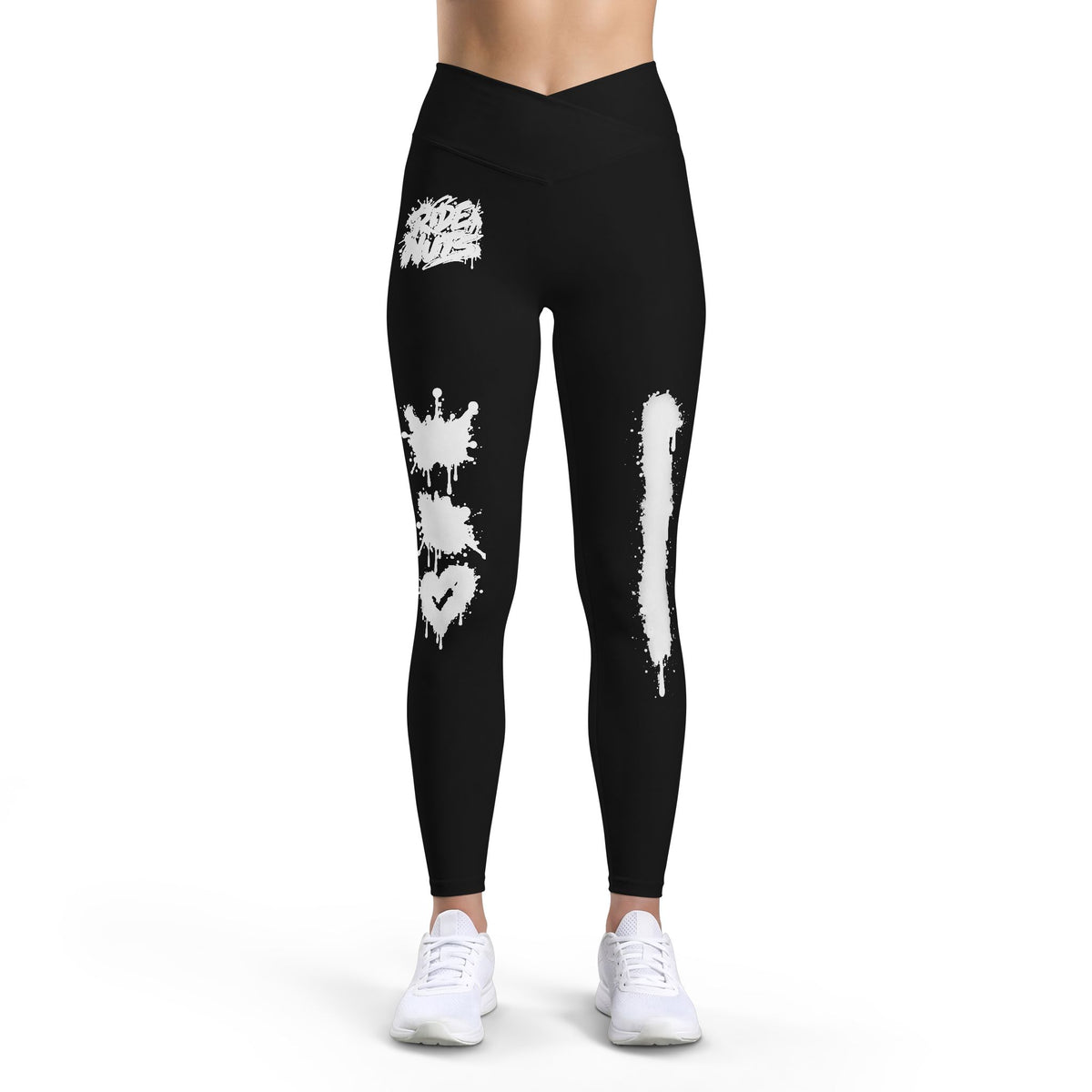 Leggings Ride Nuts – White Spray Graffiti